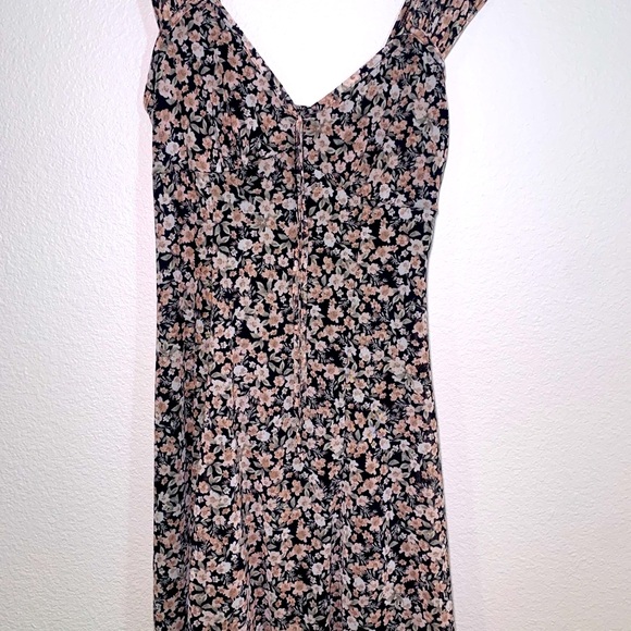 no comment Dresses & Skirts - NWT Mesh Floral Mini dress black pink lace slip dress babydoll coquette short
